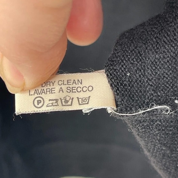 Zanone Womens Wool Crew Neck Sweater Black Quiet Luxury Minimalist Capsule Sz 42 - Picture 12 of 12